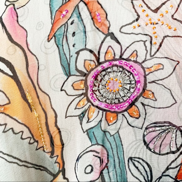 Soft Surroundings Under the Sea Caftan Coverup - Picture 5 of 7